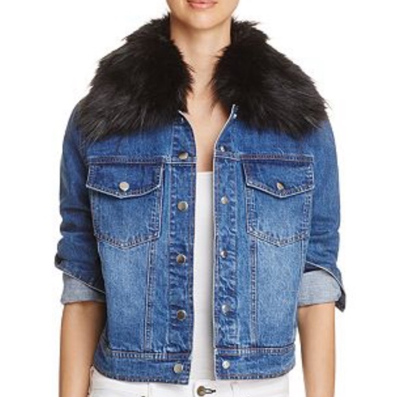 Bagatelle
Faux-Fur Collar Denim Jacket - Picture 2 of 7